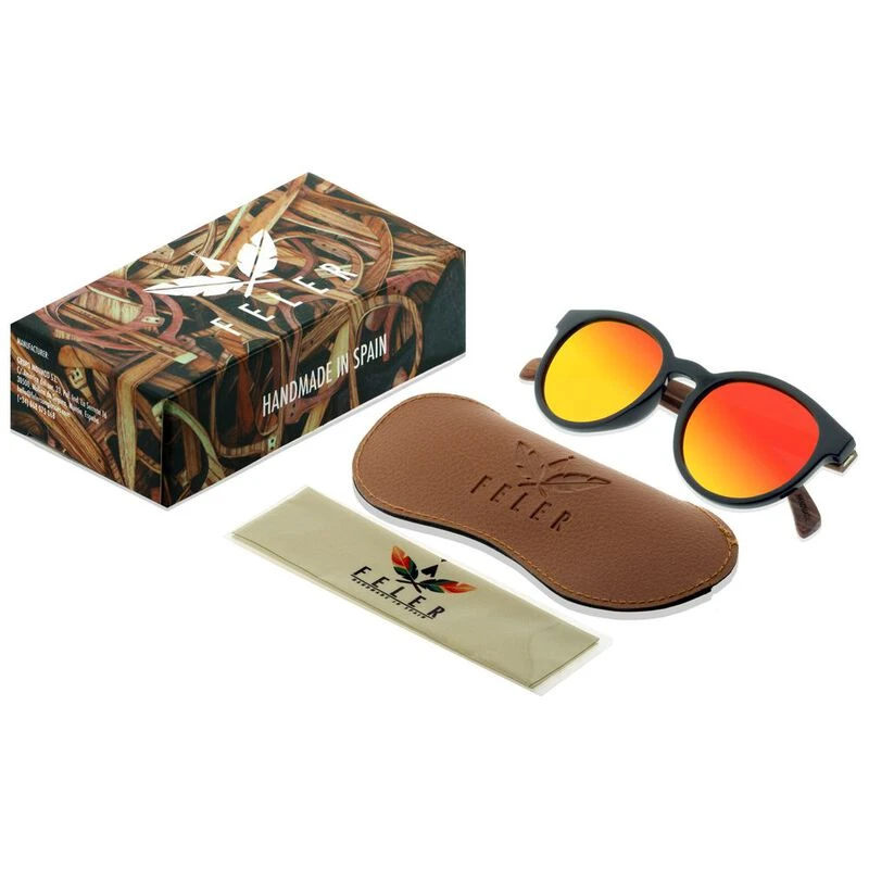 Feler Forest Hibrid Polarised Sunglasses (Black/Red) | Sportpursuit.co