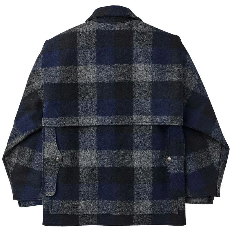 Filson Mens Double Mackinaw Cruiser Jacket (Charcoal/Black/Navy Buffal