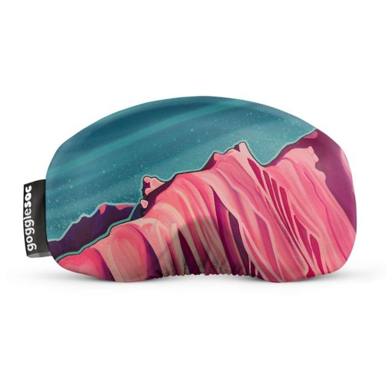 Housse De Protection Pour Lunettes De Ski – Motif Montagne Bleue, Microfibre Douce, Lavable