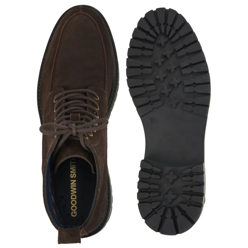 Goodwin Smith Bottes Décontractées Esper Suede Lace-Up Homme (Marron)