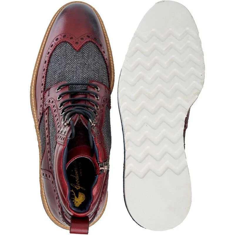 Goodwin Smith Mens Linwood Wedge Boots (Bordo) | Sportpursuit.com