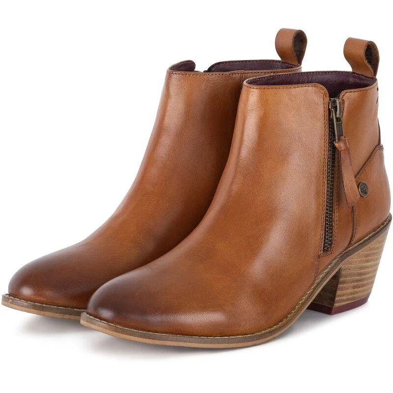 Goodwin Smith Womens Penelope Zip Boots (Tan) | Sportpursuit.com