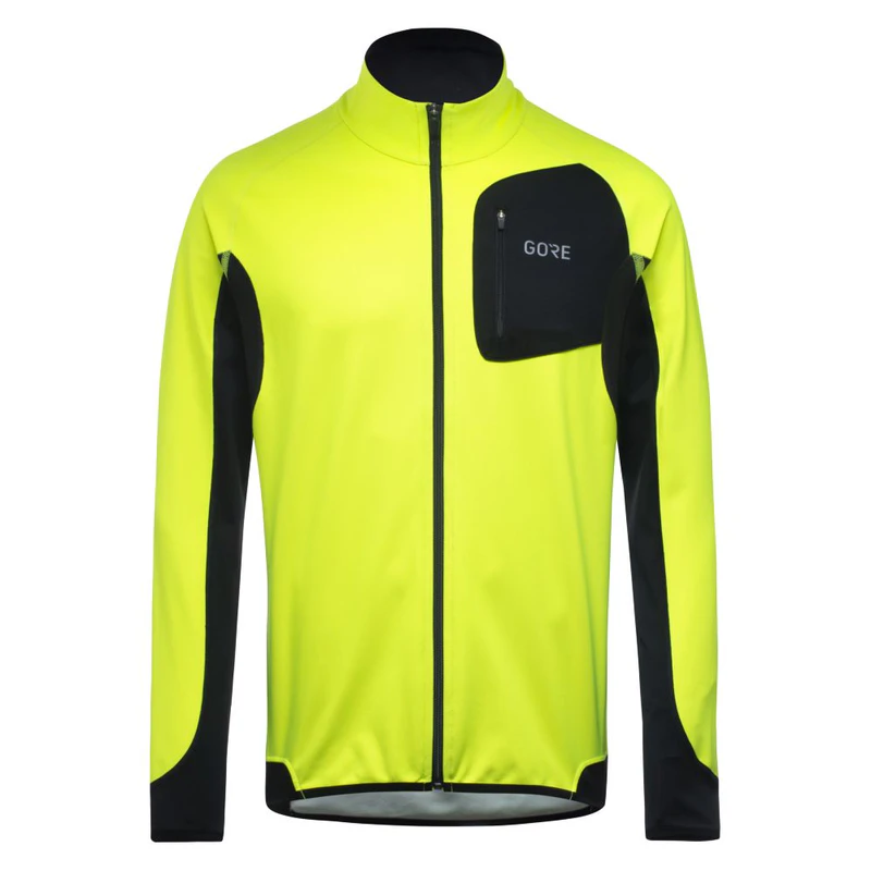 GORE WEAR R3 パーシャル GWS シャツ サイズXL Gorewear Mens R3 Partial GWS Windproof Jacket (Neon Yellow/Black) | Sp
