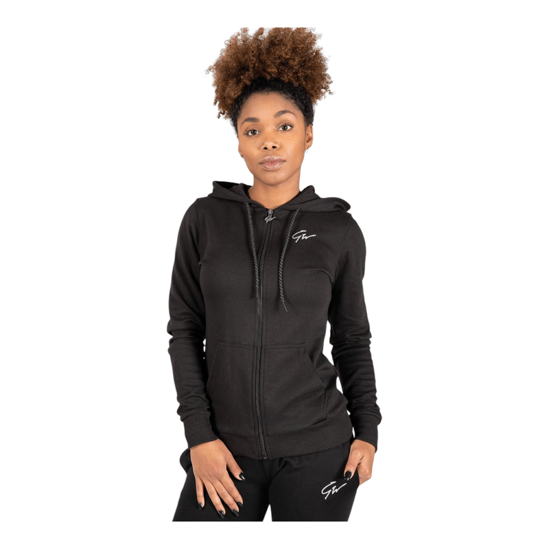 Balenciaga: Pull à capuche noir à logos Activewear | SSENSE France