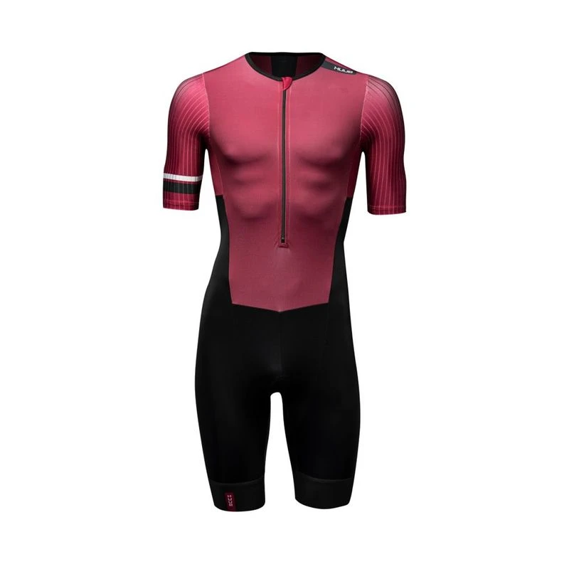 HUUB Mens Mittsu Club Aero Tri Suit (Burgundy/Black) | Sportpursuit.co