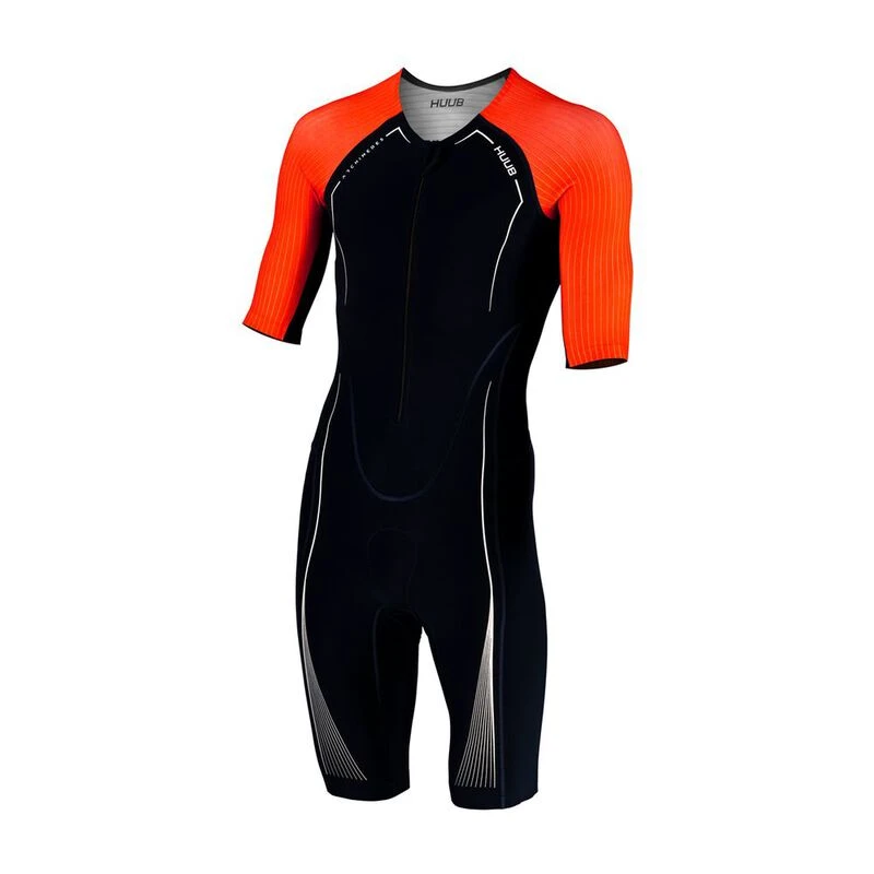 Huub Mens Archimedes Long Course Suit Trisuit (Red/Navy) | Sportpursui