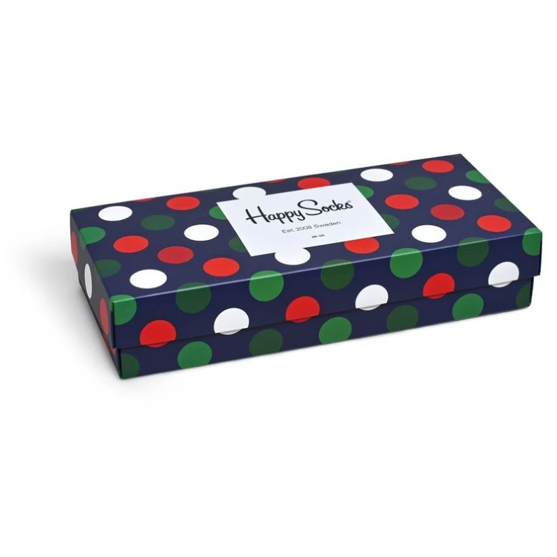 Happy Socks Holiday Big Dot Gift Box Socks (Blue) | Sportpursuit.com