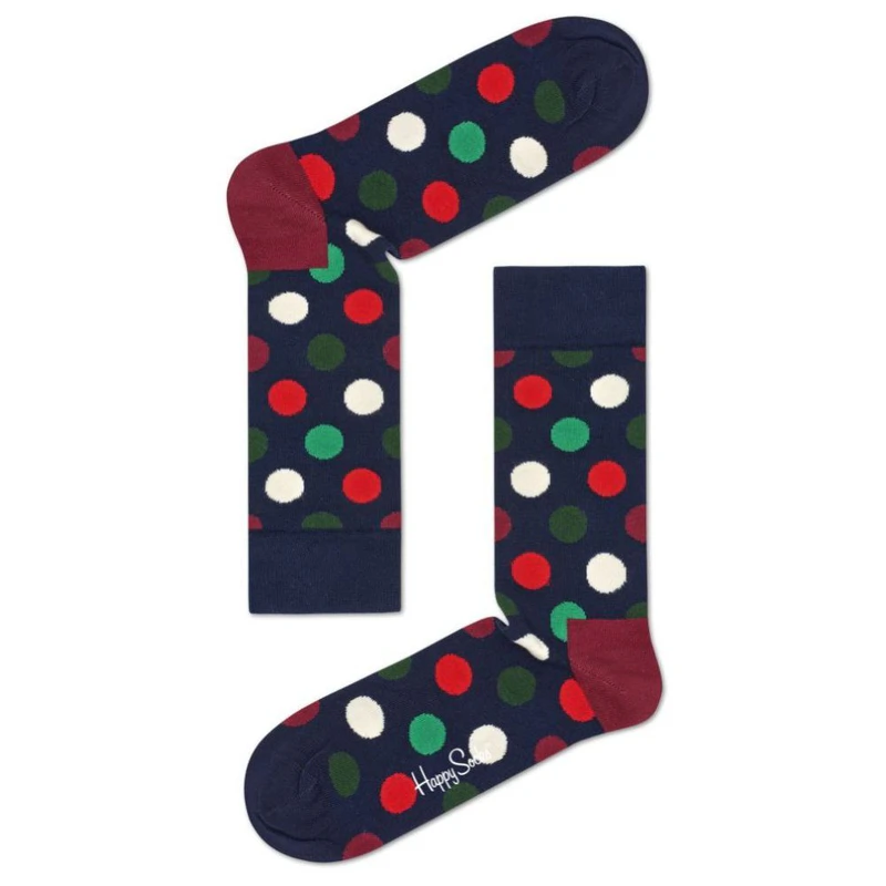 Happy Socks Holiday Big Dot Gift Box Socks (Blue) | Sportpursuit.com