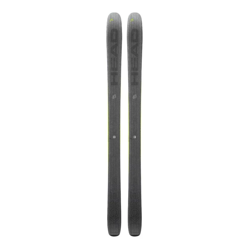 Head Mens Kore 93 Skis (Yellow/Anthracite) | Sportpursuit.com