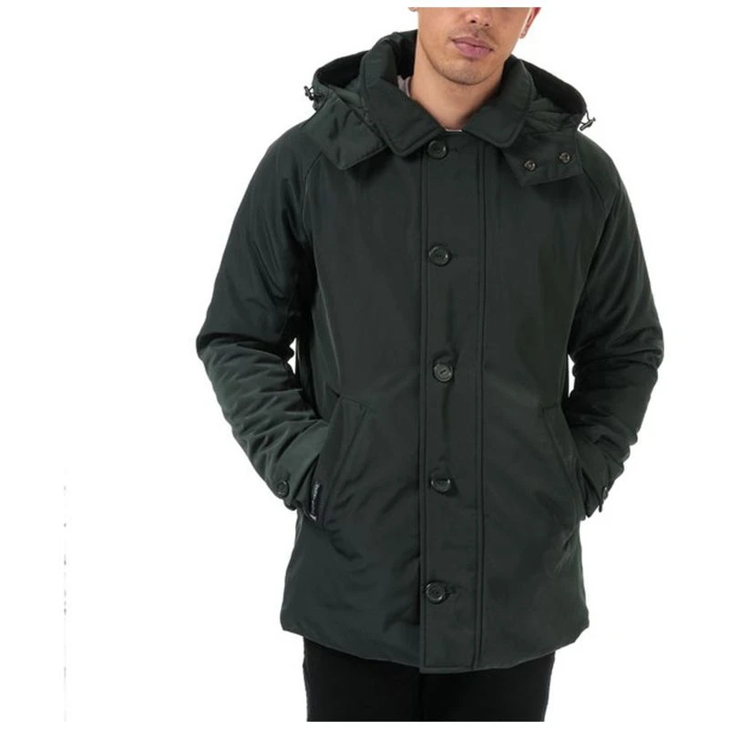 Henri Lloyd Mens Iconic Consort Hooded Oxford Jacket (Green Gable) | S