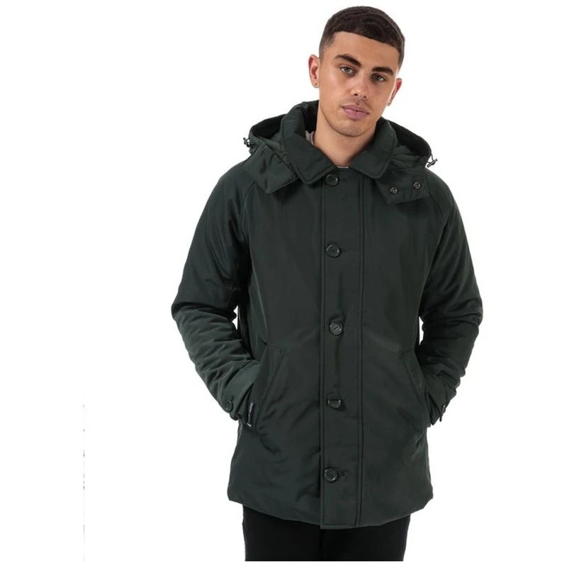 Henri Lloyd Mens Iconic Consort Hooded Oxford Jacket (Green Gable) | S