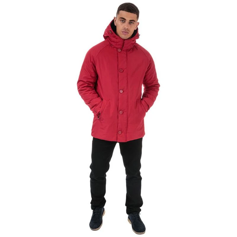 Henri Lloyd Mens Traditional Consort Hooded Oxford Jacket (True Red) |