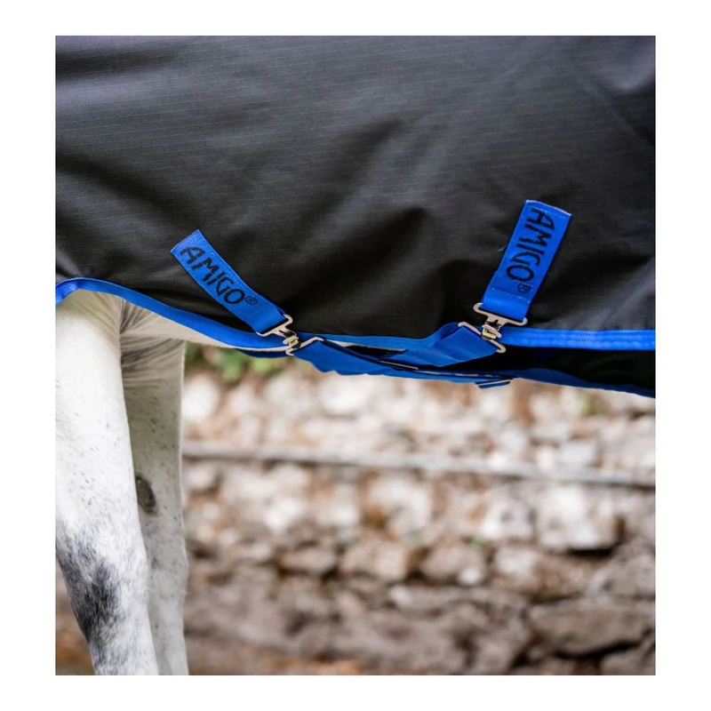 Horseware Amigo Ripstop Plus Petite 900D 100G Turnout Rug (Black/Class