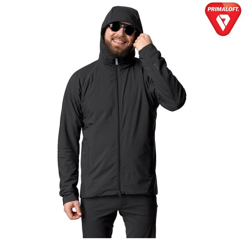 Houdini Mens Heavenly Houdi Jacket (True Black) | Sportpursuit.com