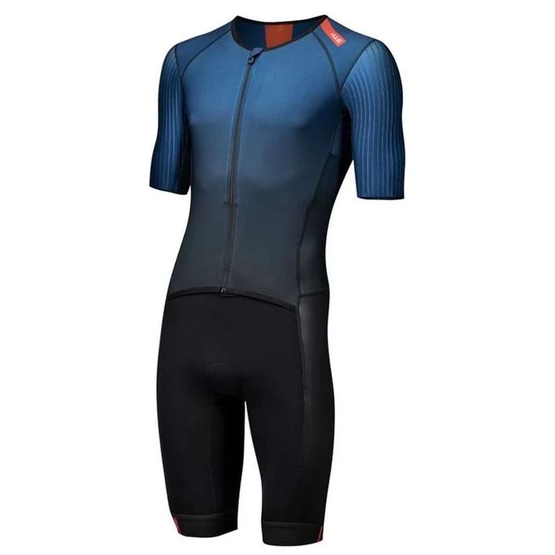 HUUB Mens Earo Pro Aero Long Course Tri Suit (Navy/Red) | Sportpursuit