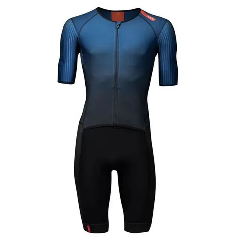 HUUB Mens Earo Pro Aero Long Course Tri Suit (Navy/Red) | Sportpursuit