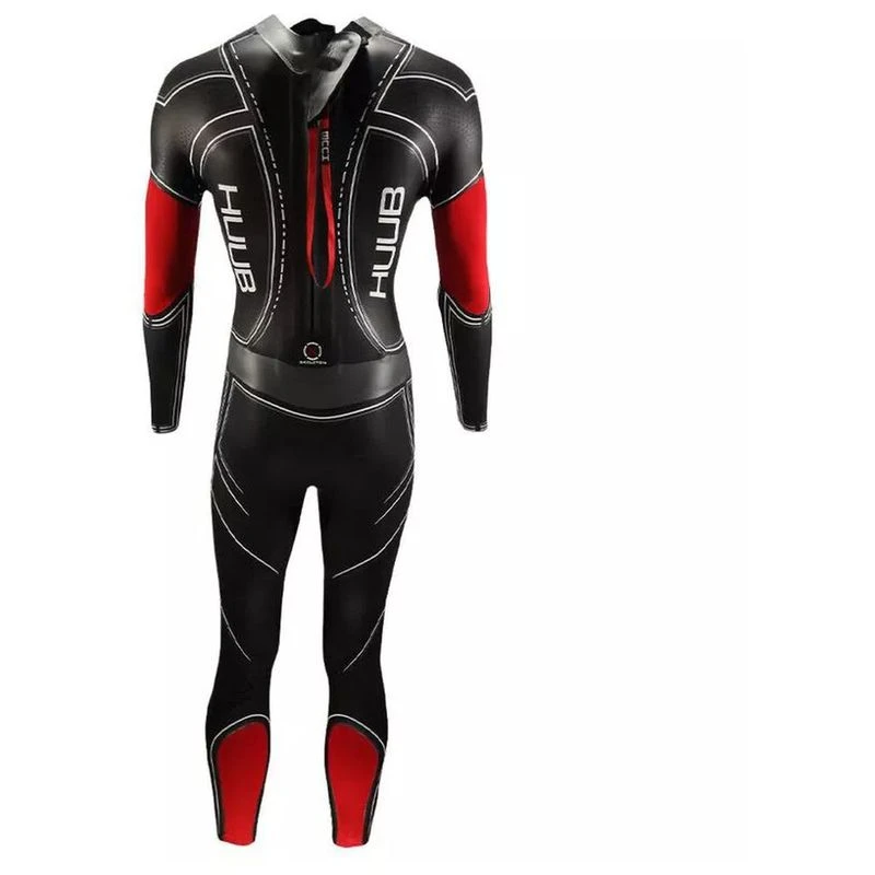 Huub Mens Archimedes IV 3.5mm Wetsuit (Black/Red) | Sportpursuit.com