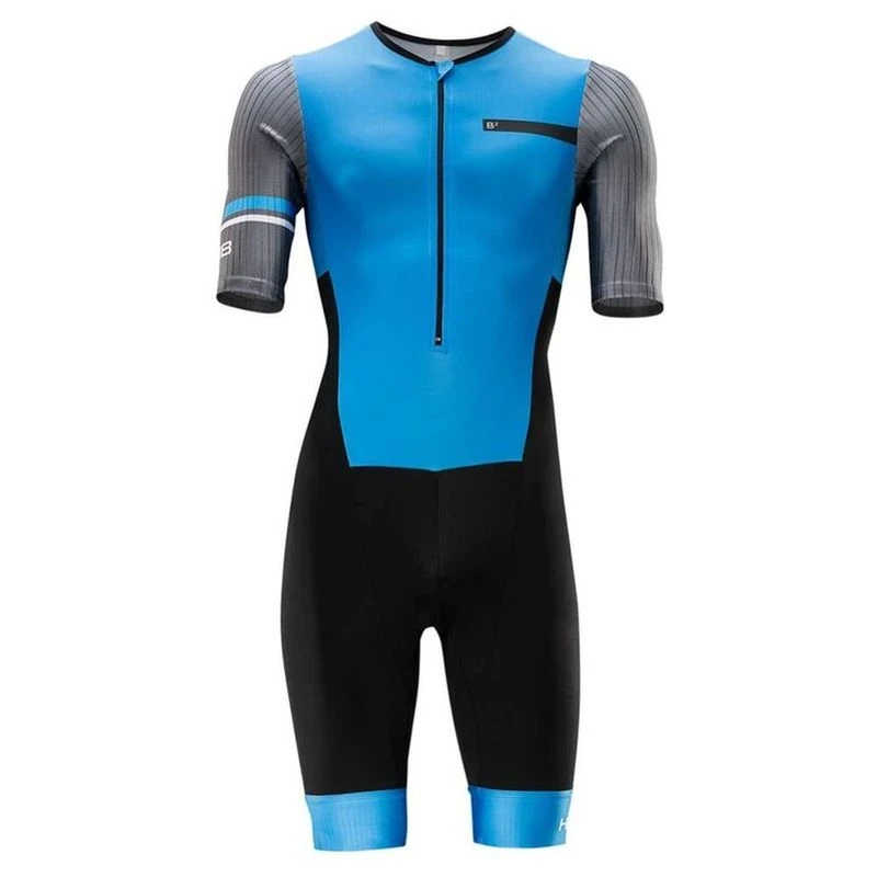 HUUB Mens Brownlee Club Aero Long Course Tri Suit (Black/Blue) | Sport