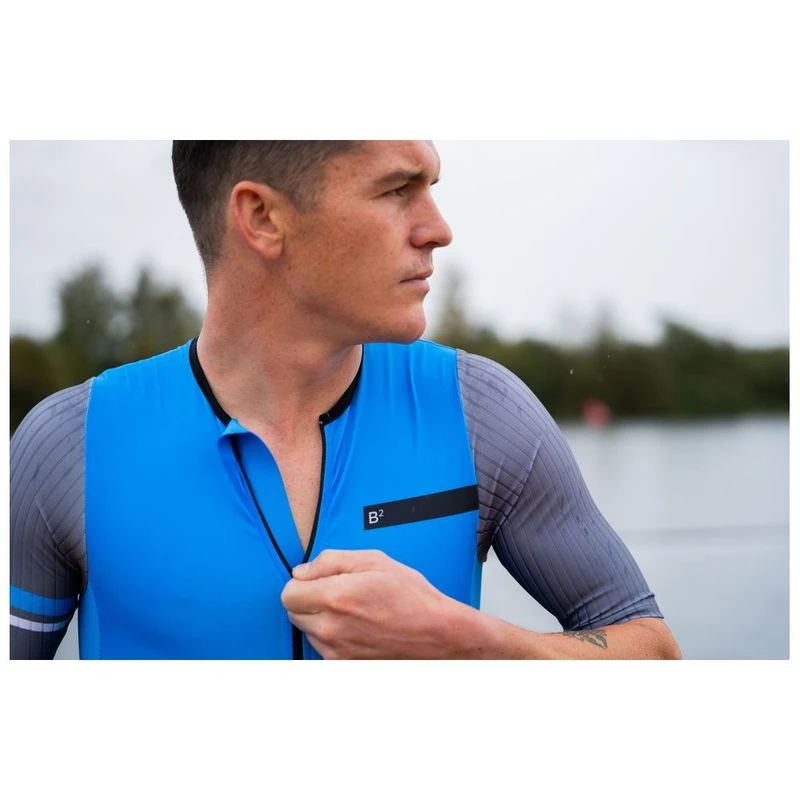 HUUB Mens Brownlee Club Aero Long Course Tri Suit (Black/Blue) | Sport