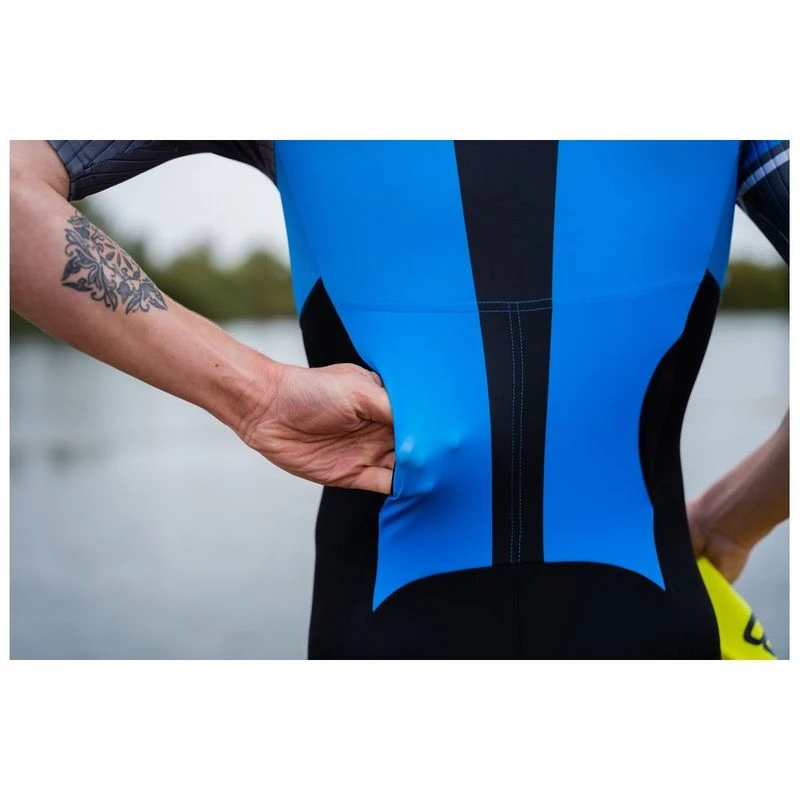 HUUB Mens Brownlee Club Aero Long Course Tri Suit (Black/Blue) | Sport