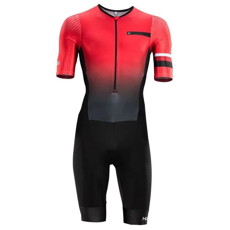 HUUB Commit Long Course Triathlonanzug für Herren – Fluo Gelb/Schwarz