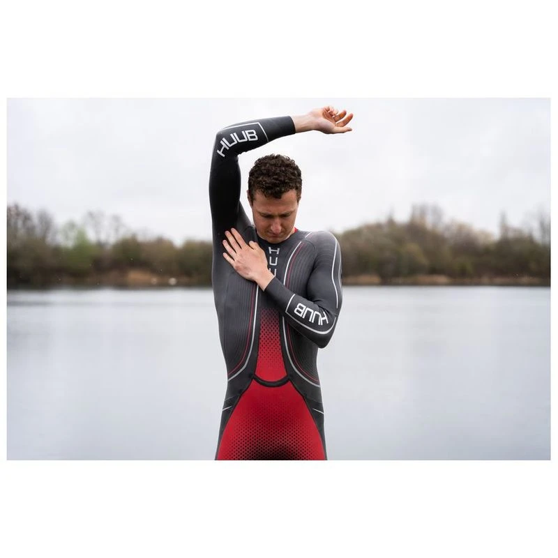 Huub Mens Agilis Ali 3.5 Wetsuit (Red/Black) | Sportpursuit.com