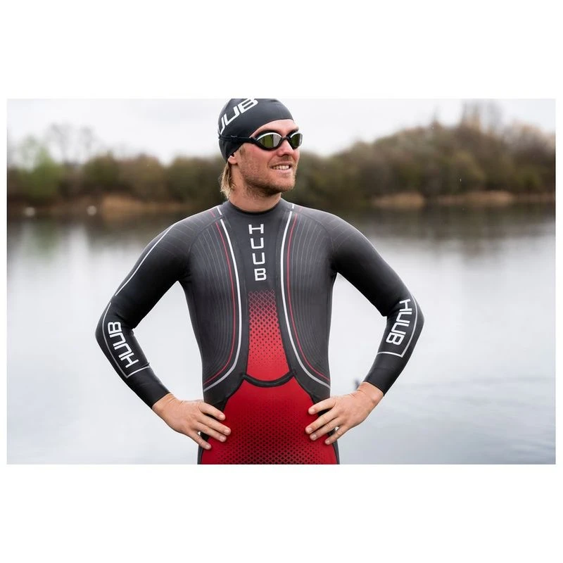 Huub Mens Agilis Ali 3.5 Wetsuit (Red/Black) | Sportpursuit.com