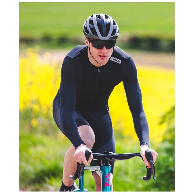 Huub Mens Attain Long Sleeve Jersey (Black) | Sportpursuit.com
