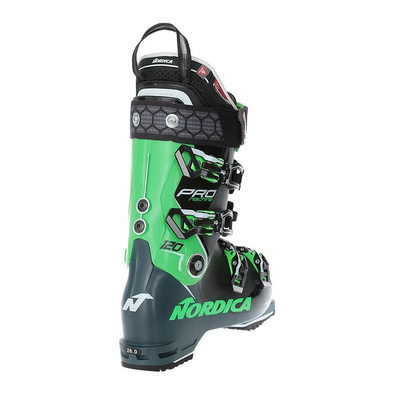 Nordica Mens Pro Machine 120 19/20 Ski Boots (Black/Green) | Sportpurs