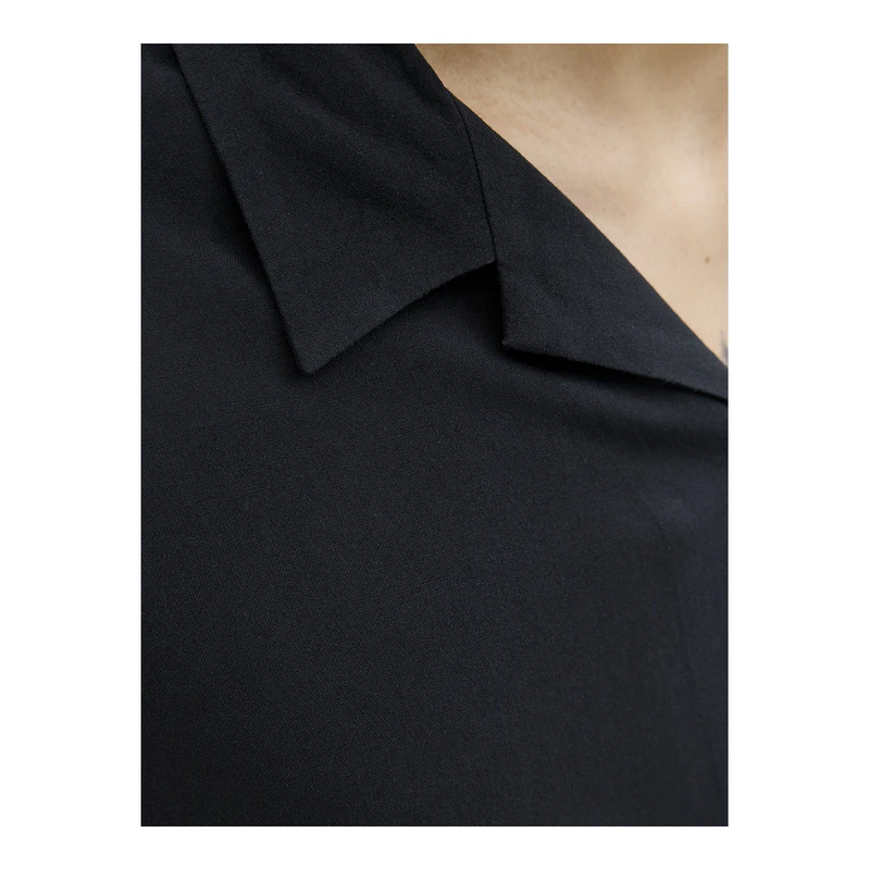 JACK & JONES Jjejeff Solid Resort Shirt - Camicia Uomo Maniche Corte, Colletto Resort, Taglio Largo - 4
