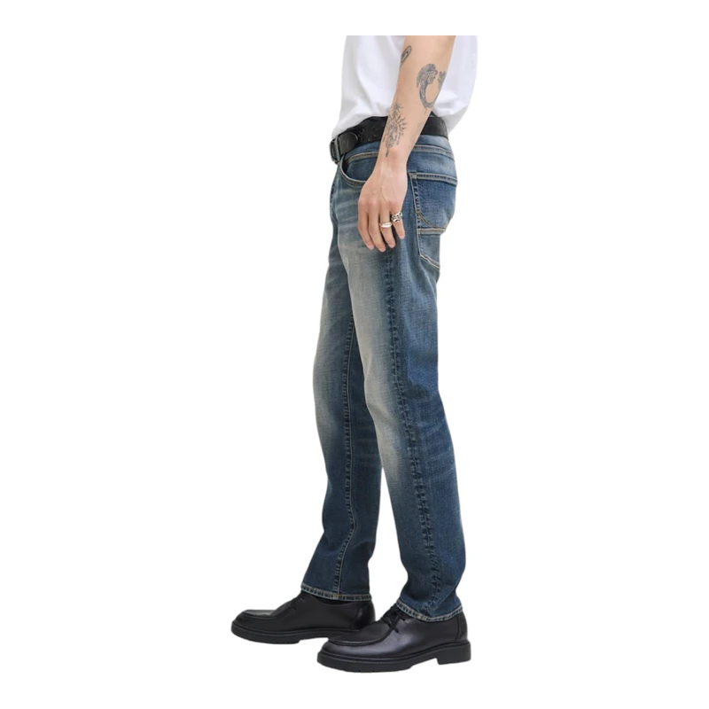 Fox Left Machine Jack Jones Mens Mike Fox CB 082 Jeans (Blue) | Sportpursuit.com