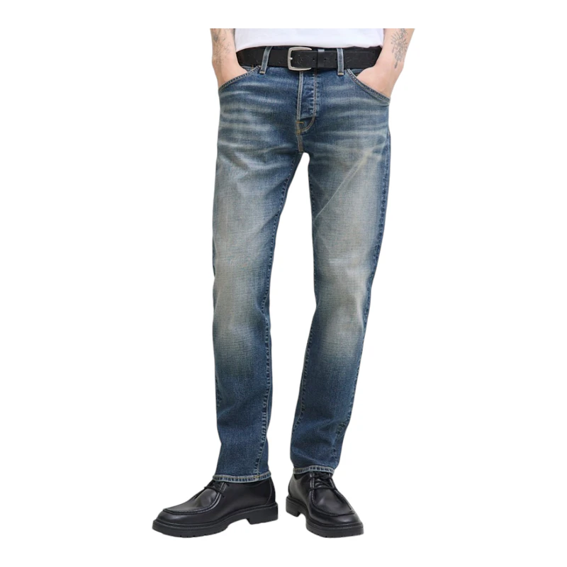 Fox Left Machine Jack Jones Mens Mike Fox CB 082 Jeans (Blue) | Sportpursuit.com
