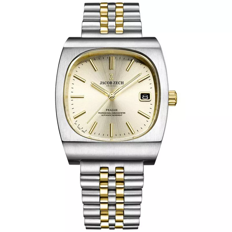 Jacob Zech Prague Automatic Watch (Silver/Gold) | Sportpursuit.com