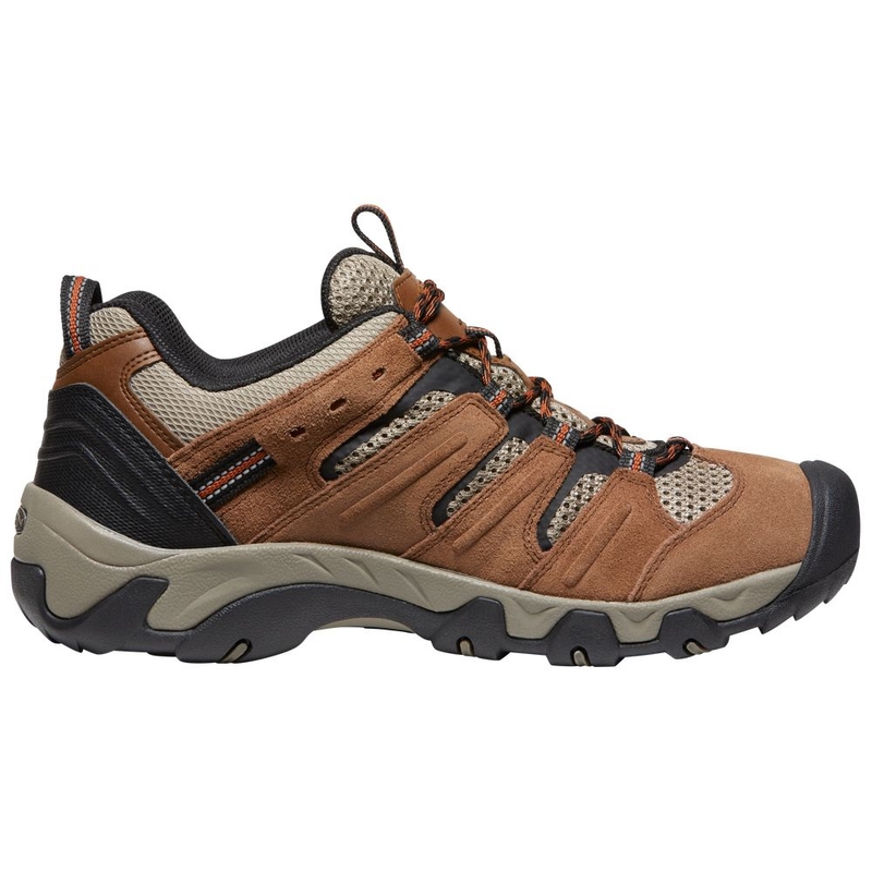 KEEN Hightrail Mid Waterproof Scarponi Trekking Uomo - Pelle Resistente All'Acqua, Suola Gomma, Colore Steel Grey/Forest Night, 43