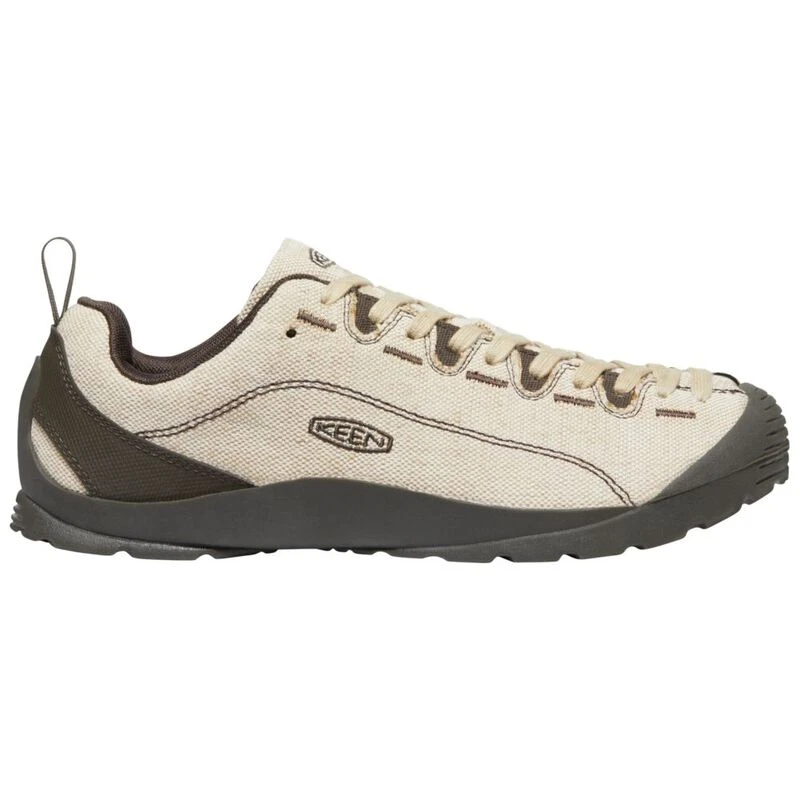 Keen Mens Jasper Canvas Shoes (Natural Canvas/Black Olive) | Sportpurs