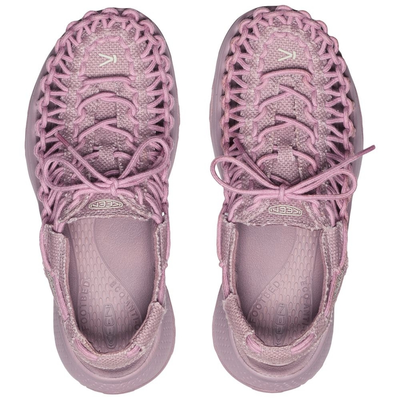 Keen Womens Uneek Astoria Canvas Sandals (Toadstool/Toadstool) | Sport