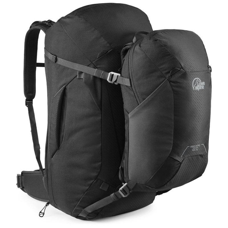 Lowe Alpine Escape Tour 55+15L Rucksack (Black/Black) | Sportpursuit.c