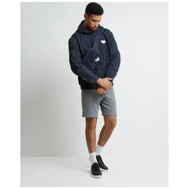 メンズウェア MALBON x  GOLF TRACK JACKET Lyle & Scott Mens Malbon x L&S Golf Jacket (Navy) | Sportpursuit.com