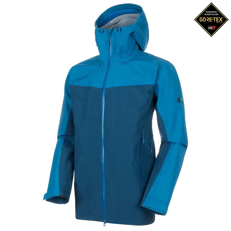 Mammut Mens Crater GTX HS Hooded Jacket (Wing Teal Sapphire) | Sportpu