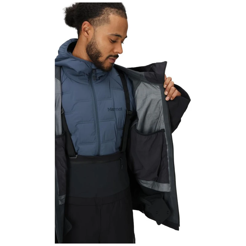 Marmot Mens Solitude UL Bio Ski Jacket (Black) | Sportpursuit.com