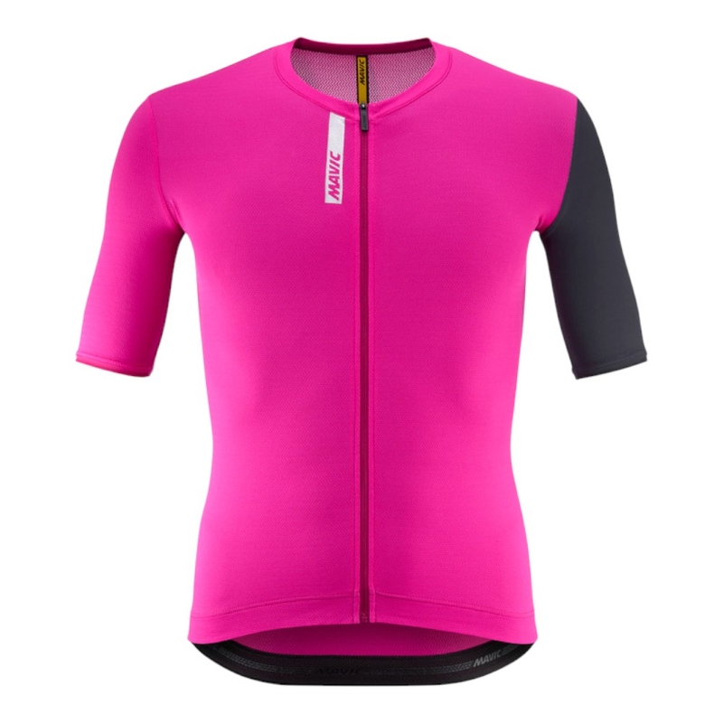 Mavic Mens Essential Cycling Jersey (Fuchsia) | Sportpursuit.com