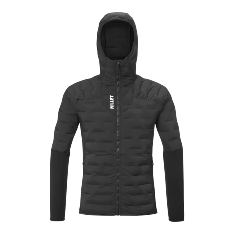 Millet Mens M White Hybrid Down Jacket (Black) | Sportpursuit.com