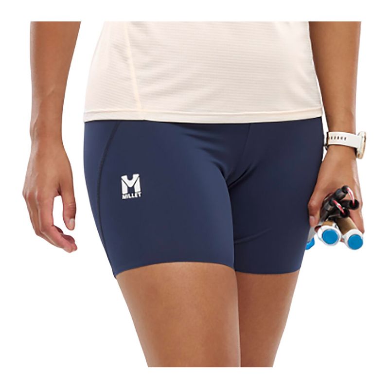 adidas - Short de course à imprimé camouflage - Bleu