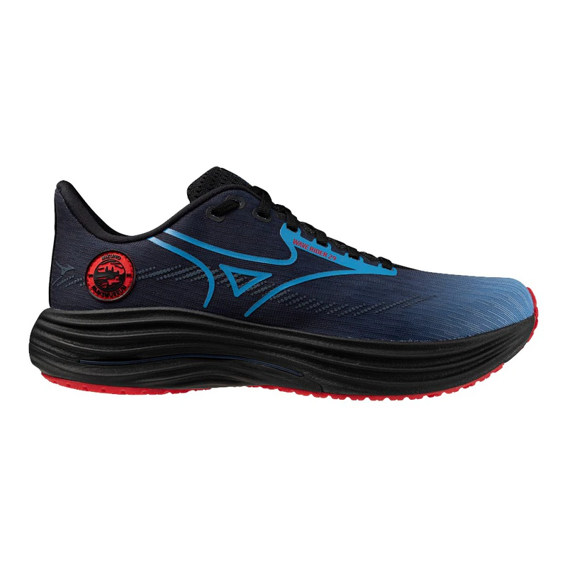 Mizuno Mens Wave Rider 29 Amsterdam Running Shoes (Black/All  display picture 1