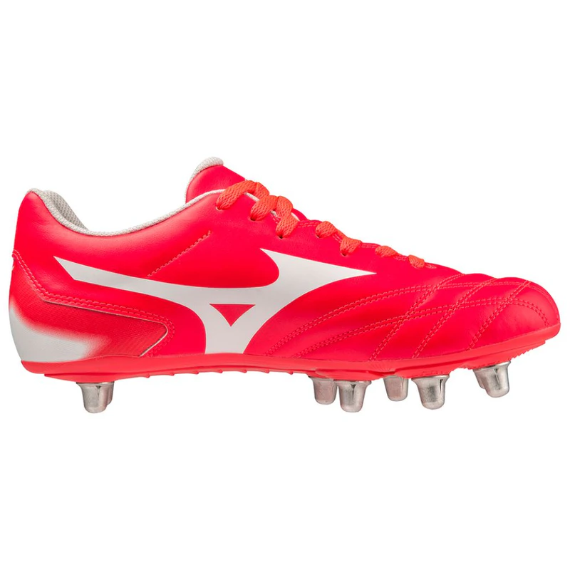 Mizuno Mens Waitangi II CL Rugby Boots (Pink) | Sportpursuit.com