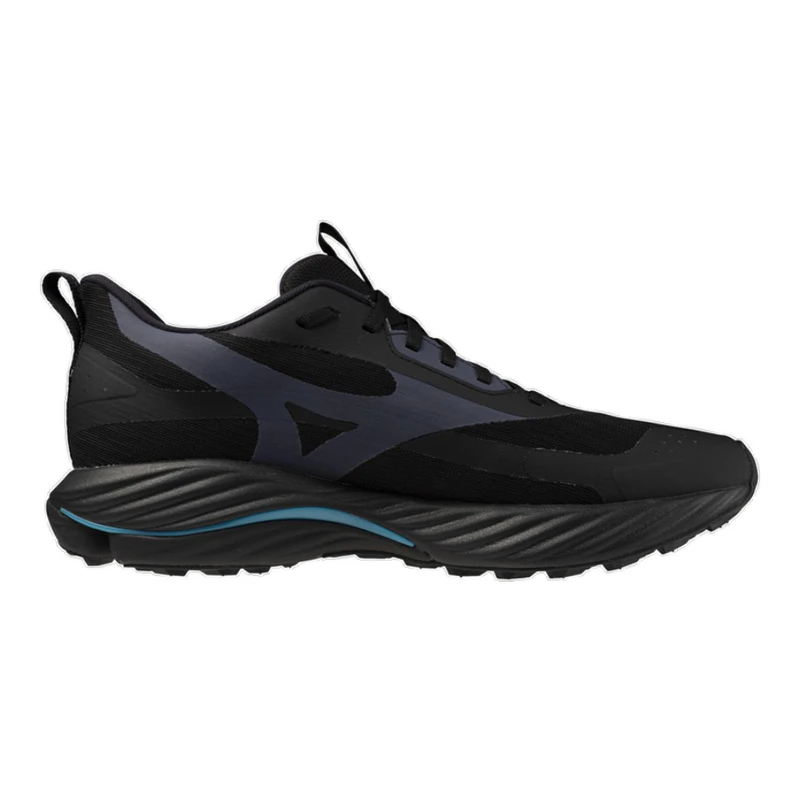 Mizuno Mens Wave Rider GTX 3 Running Shoes (Black) | Sportpursuit.com