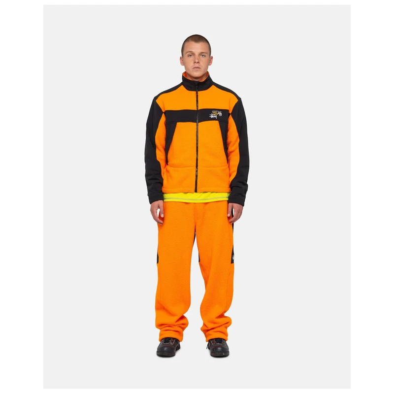 Mountain Hardwear Mens MHW X Stüssy Fleece Jacket (Alpin Orange
