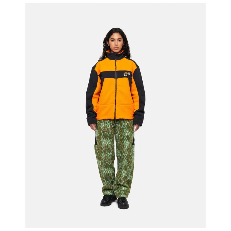 Mountain Hardwear Mens MHW X Stüssy Fleece Jacket (Alpin Orange