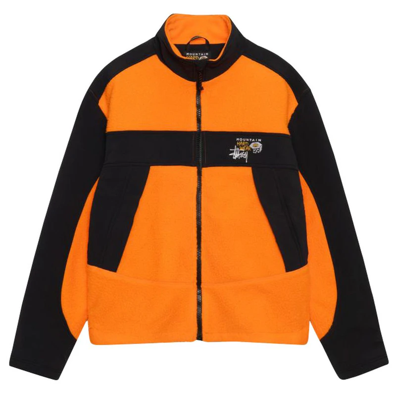 Mountain Hardwear Mens MHW X Stüssy Fleece Jacket (Alpin Orange