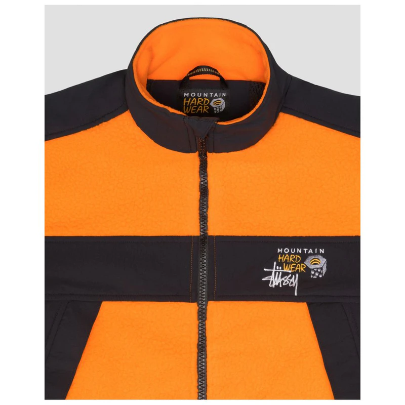 Mountain Hardwear Mens MHW X Stüssy Fleece Jacket (Alpin Orange